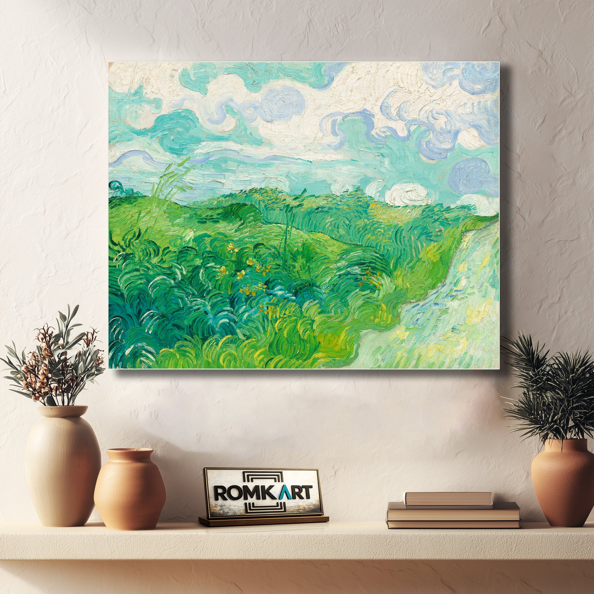 Vincent Van Gogh Green Wheat Fields Auvers 1890 – Reproduction