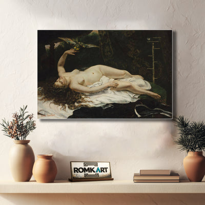 Gustave Courbet Woman With A Parrot 1866 – Reproduction