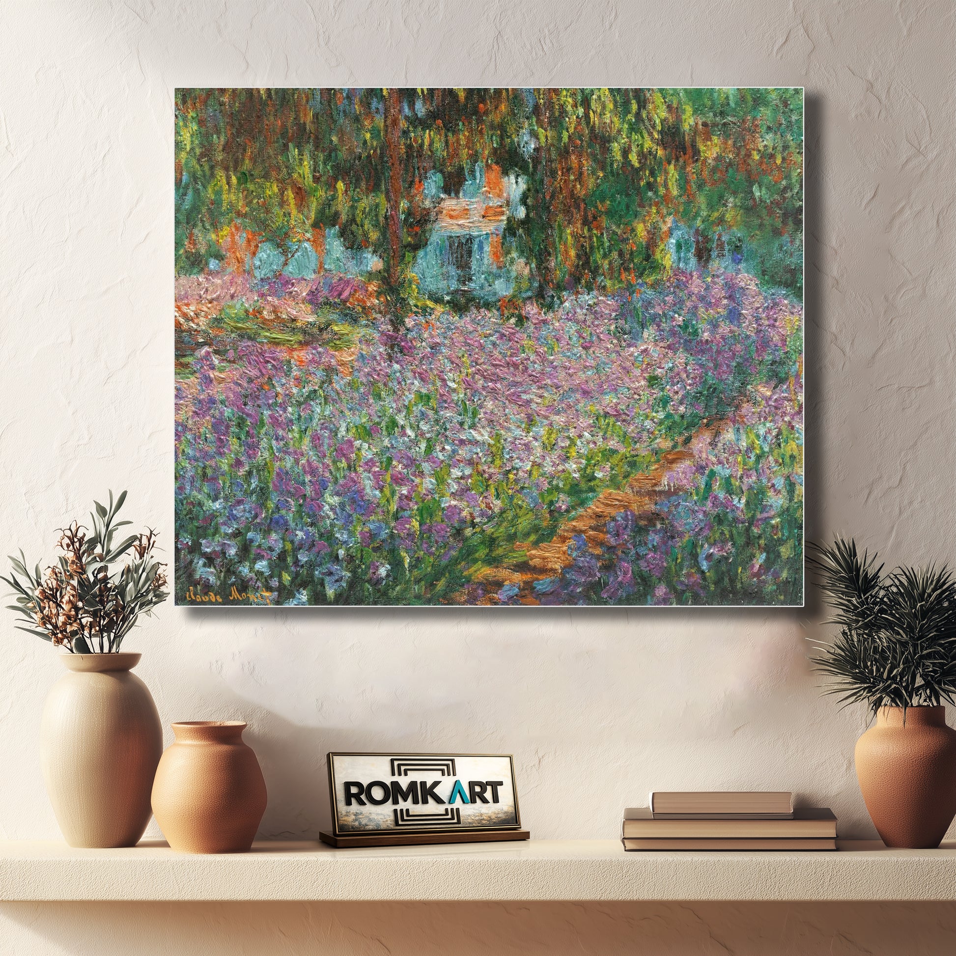 Claude Monet Irises The Artist's Garden at Giverny 1900 – Reproduction