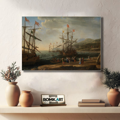 Claude Lorrain The Trojan Women Setting Fire To Their Fleet 1643 – Reproduction