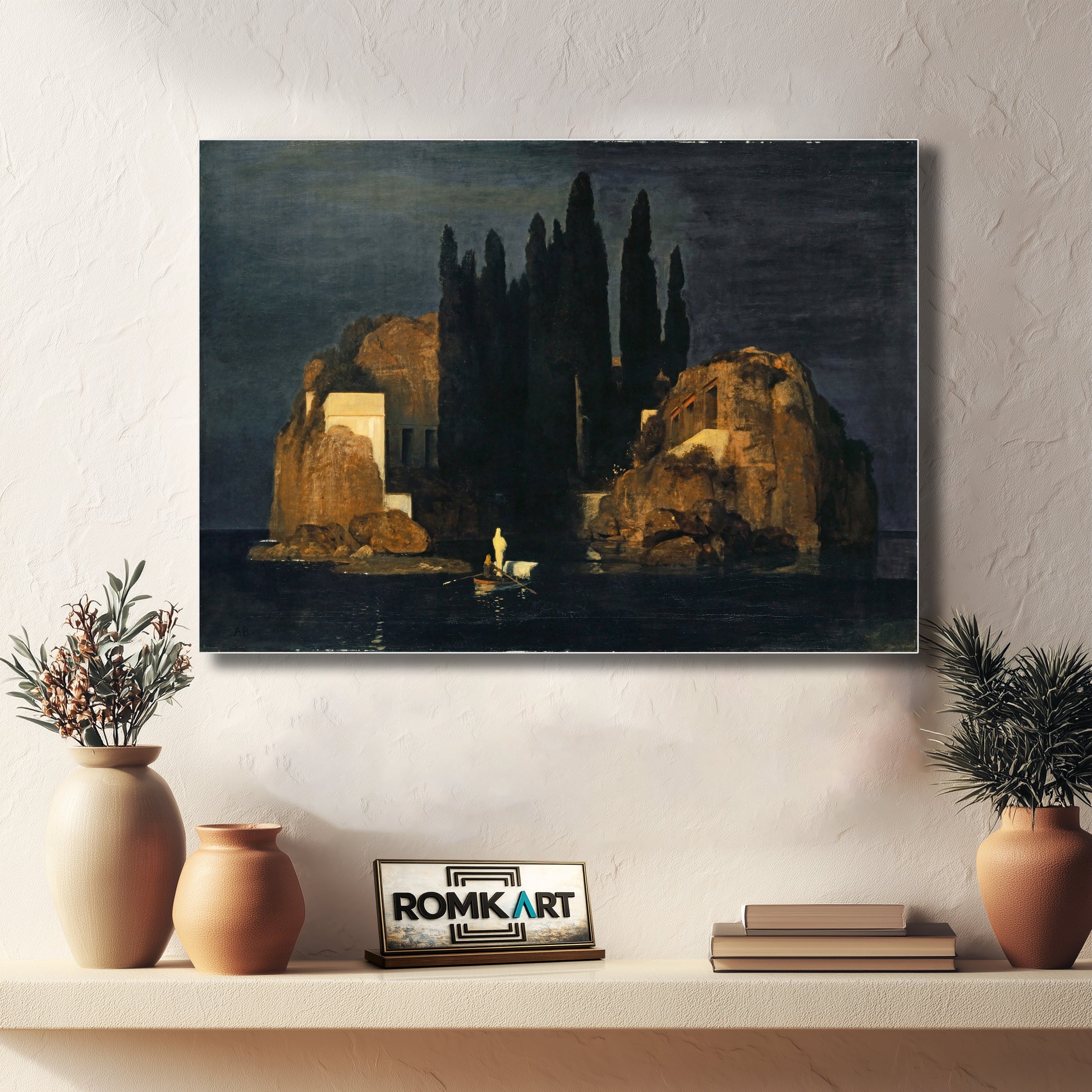 Arnold Bocklin Isle Of The Dead Basel Version 1880 – Reproduction