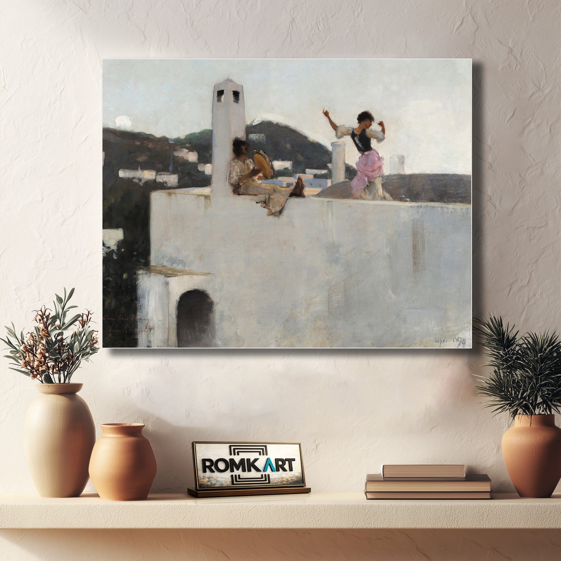 John Singer Sargent Capri Girl On A Rooftop 1878 – Reproduction