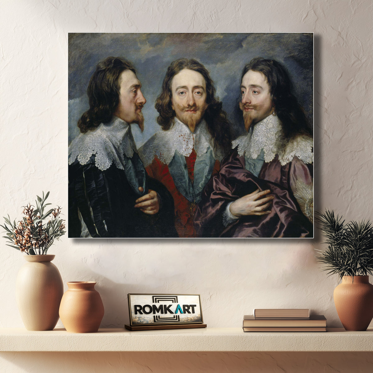 Anthony Van Dyck Triple portrait of Charles I 1635 – Reproduction