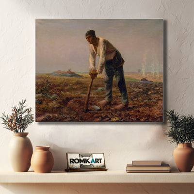 Jean-francois Millet Man With A Hoe – Reproduction