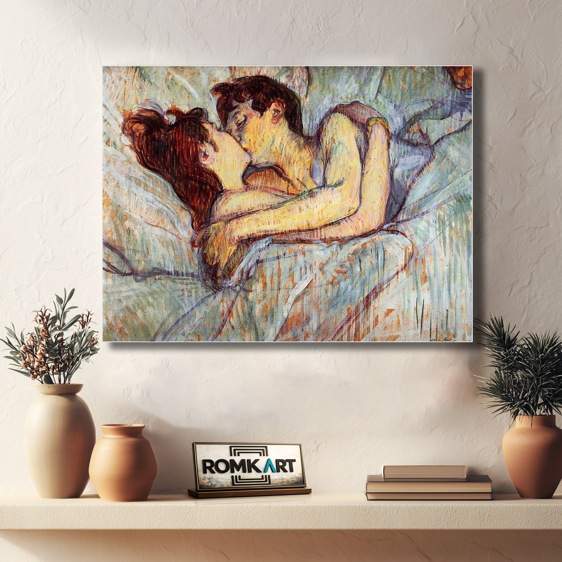 Henri De Toulouse-lautrec In Bed - The Kiss 1892 – Reproduction