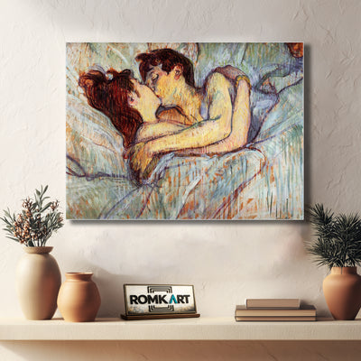 Henri De Toulouse-lautrec In Bed - The Kiss 1892 – Reproduction