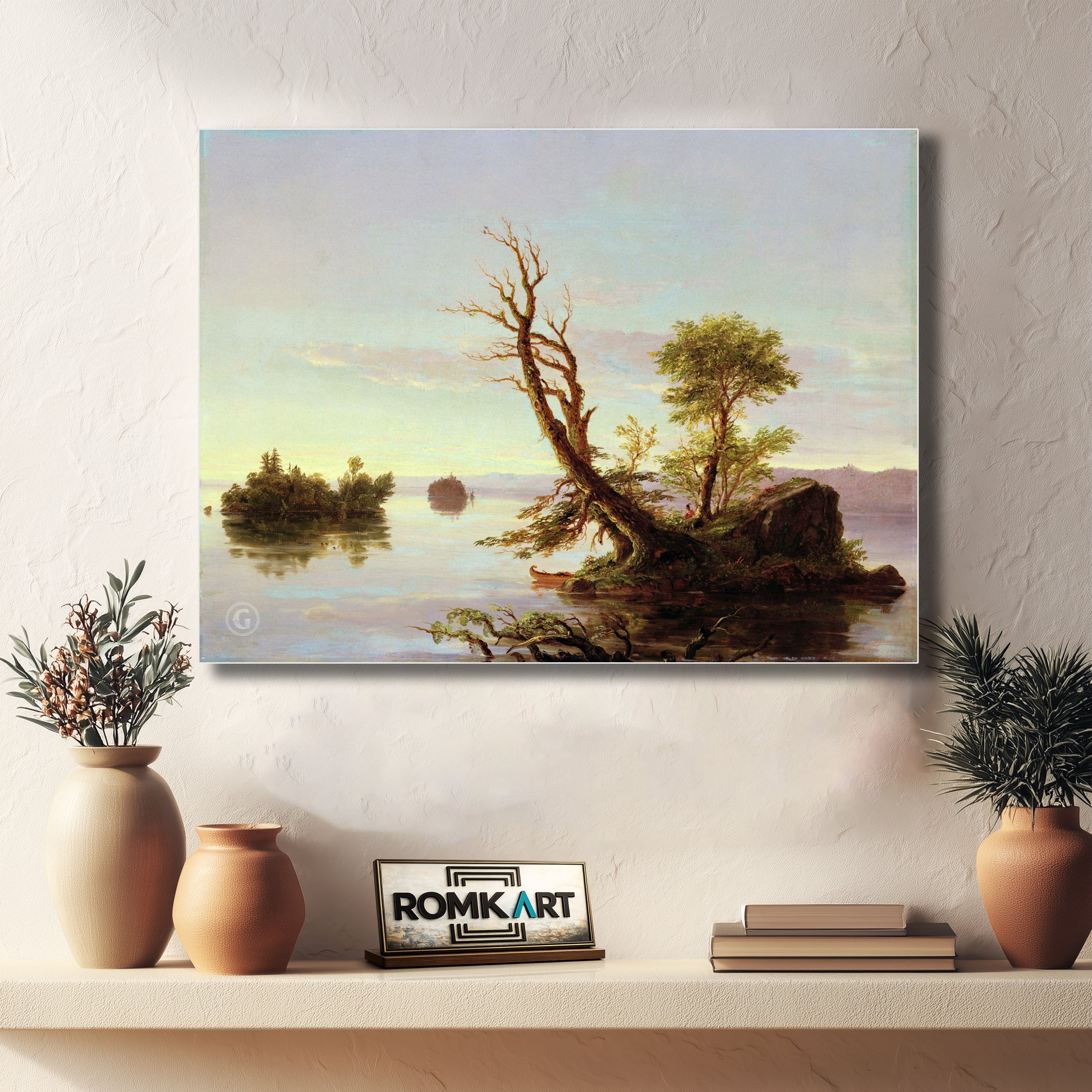 Thomas Cole American Lake Scene 1844 – Reproduction
