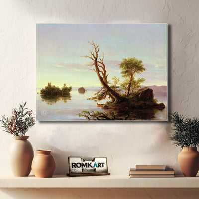 Thomas Cole American Lake Scene 1844 – Reproduction