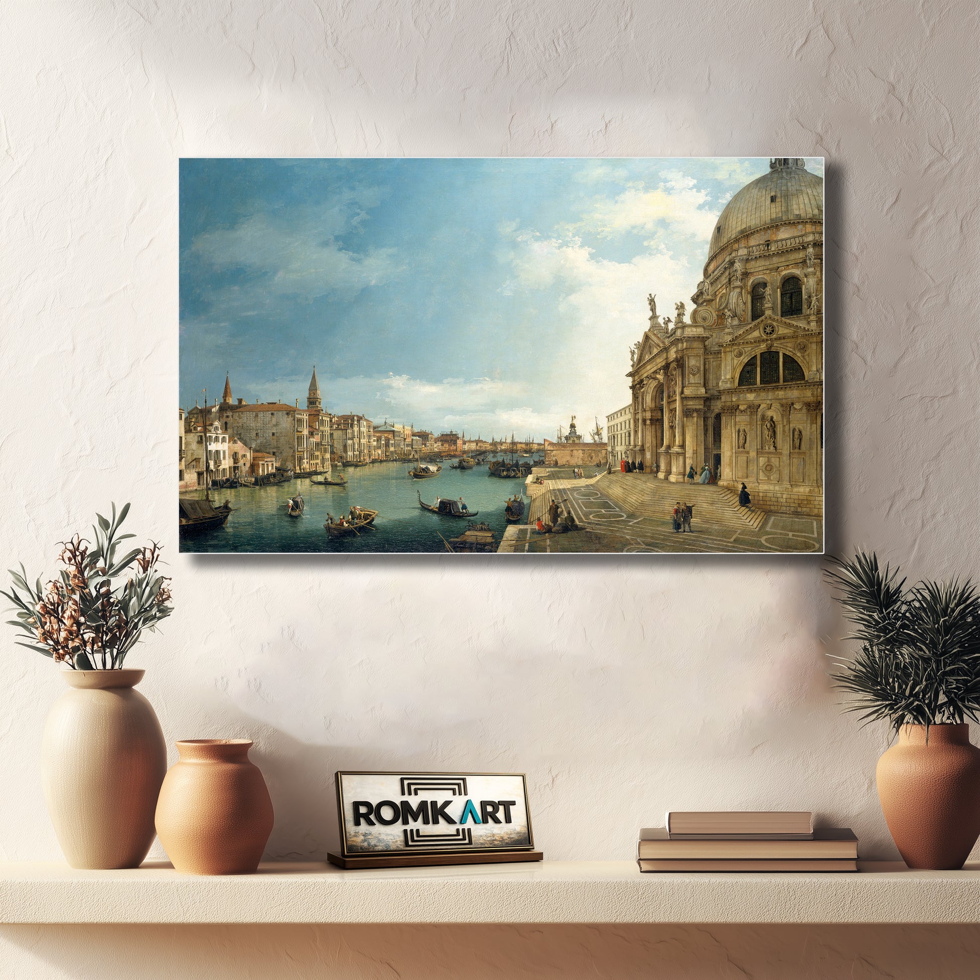 Canaletto Venice The Grand Canal With Santa Maria Della Salute Towards The Bacino – Reproduction