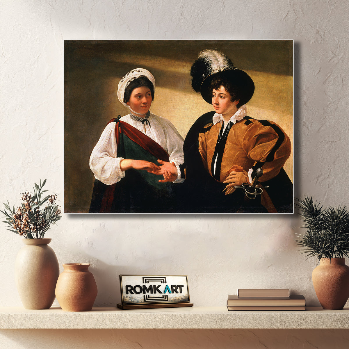 Caravaggio The Fortune Teller 1595 Louvre – Reproduction