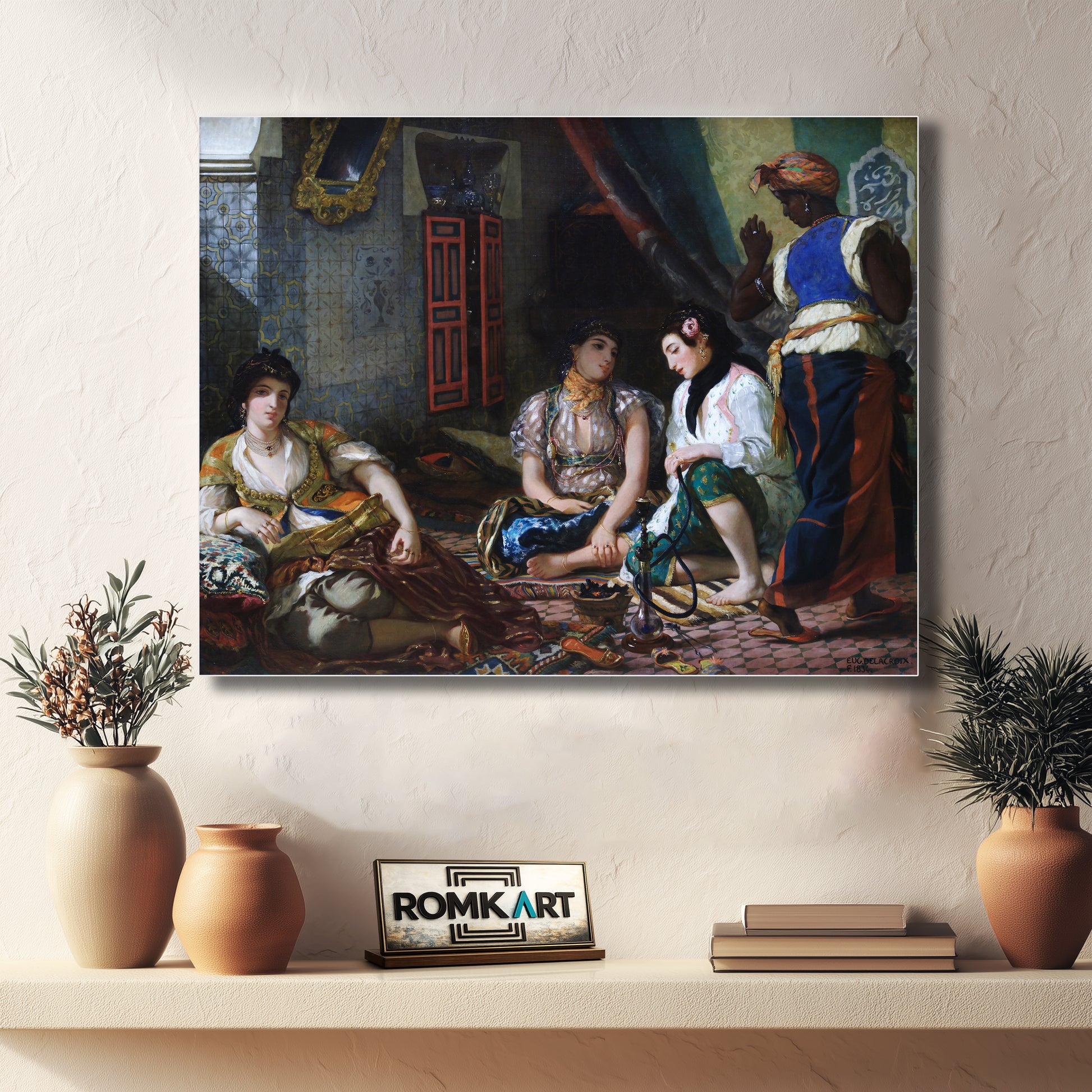 Eugene Delacroix The Women Of Algiers 1834 – Reproduction