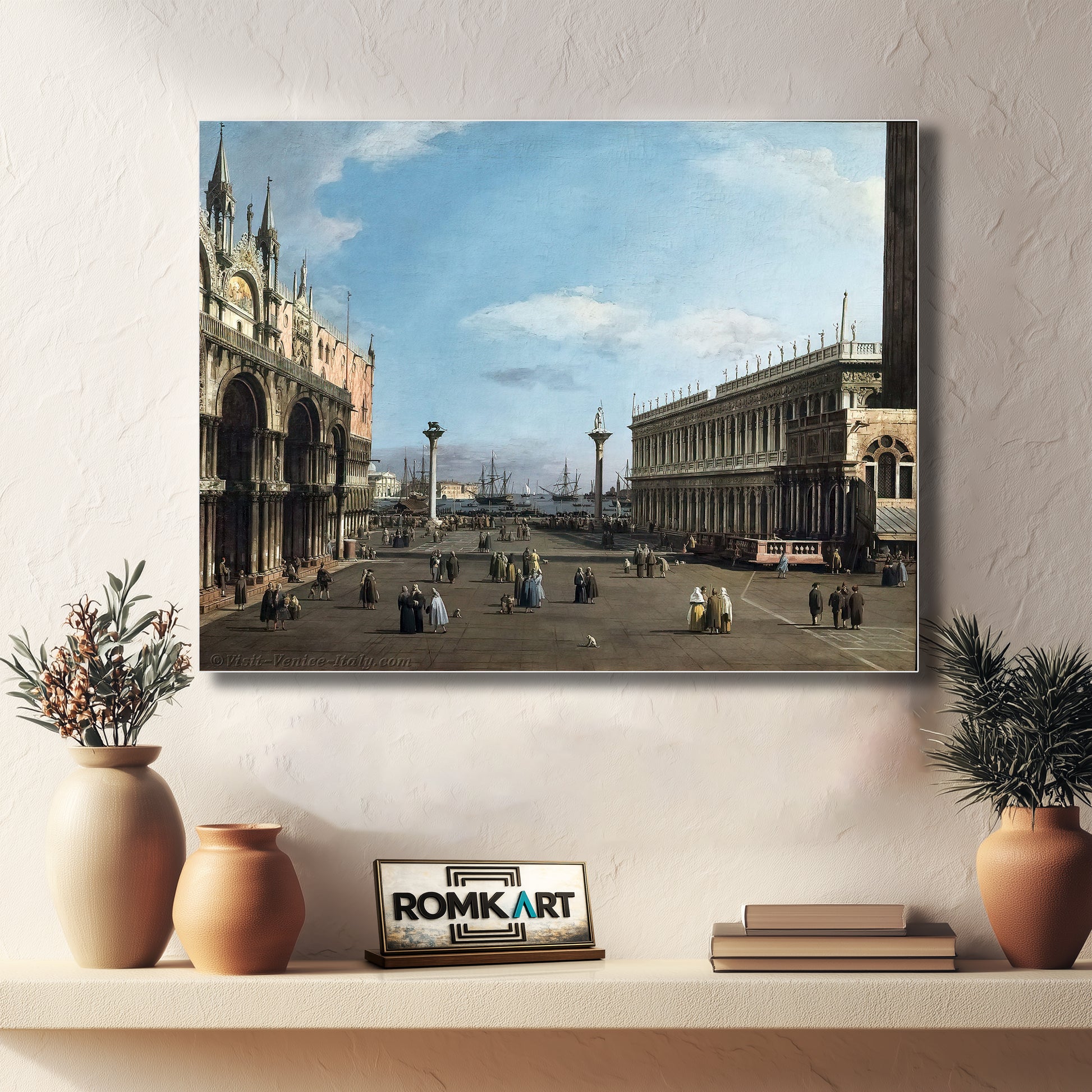 Canaletto Venice The Piazzeta And San Marco Library 1741 – Reproduction