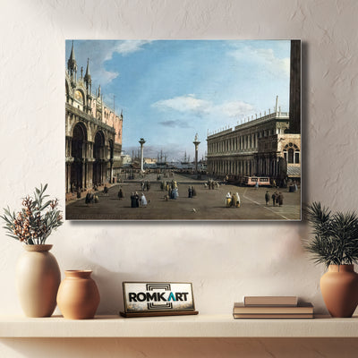 Canaletto Venice The Piazzeta And San Marco Library 1741 – Reproduction