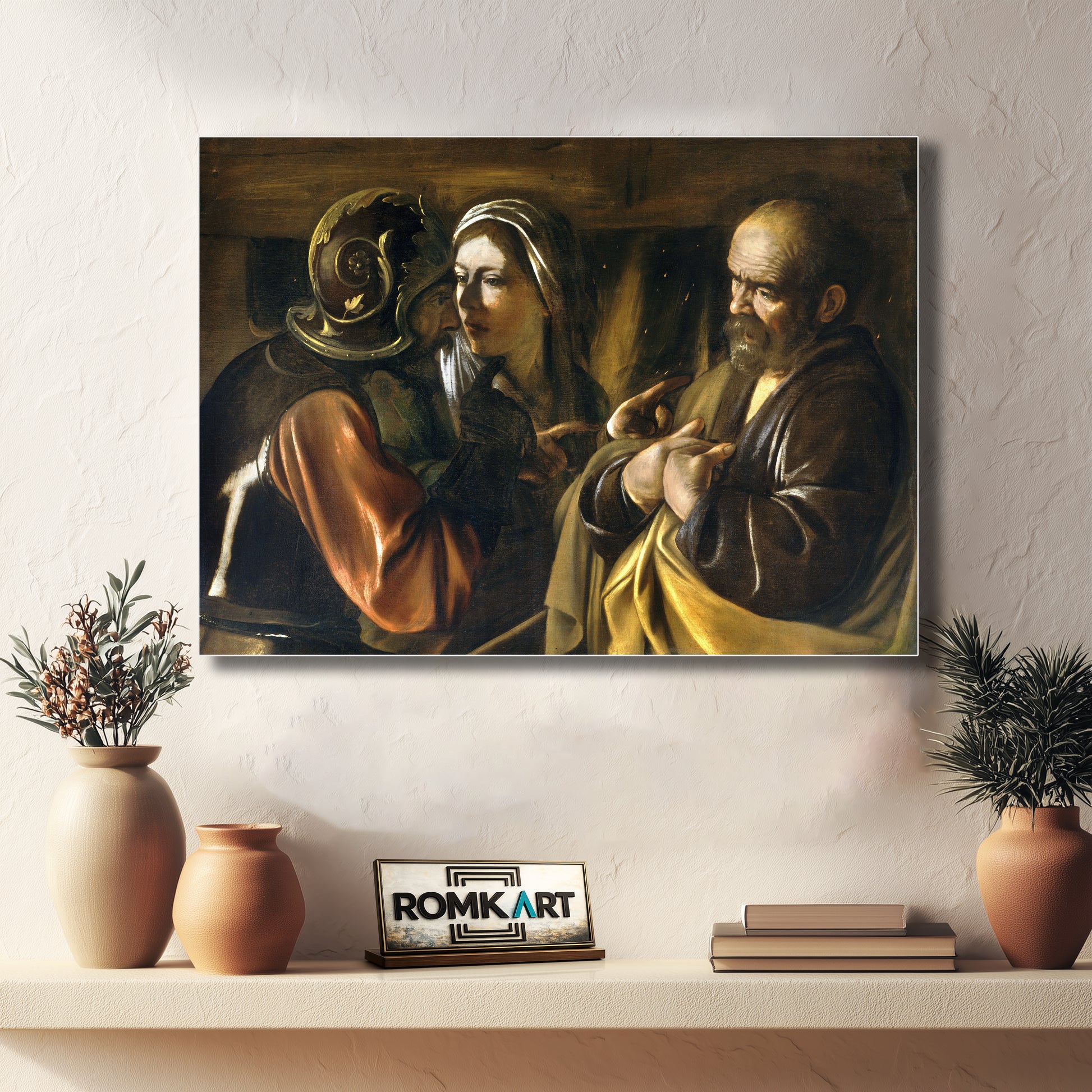 Caravaggio The Denial Of Saint Peter 1610 – Reproduction