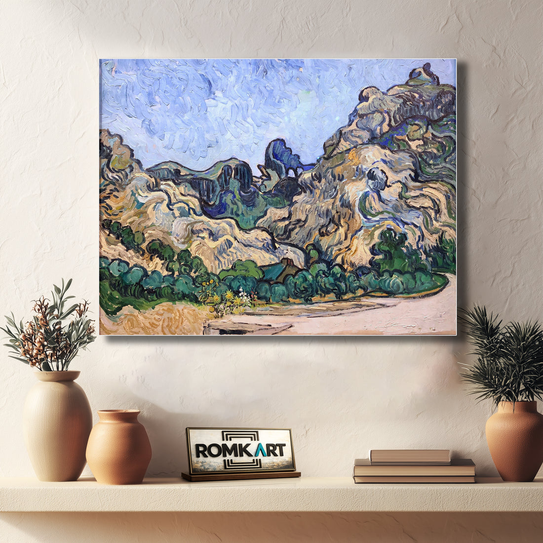 Vincent Van Gogh Mountains At Saint-rmy 1889 – Reproduction