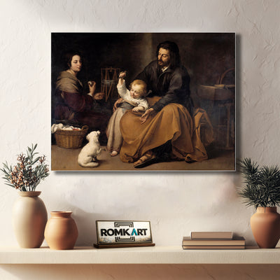 Bartolom Esteban Murillo The Holy Family With A Little Bird 1650 – Reproduction