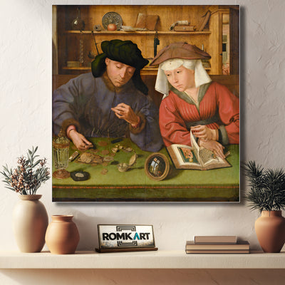 Quentin Matsys The Money Lender And His Wife 1514 – Reproduction