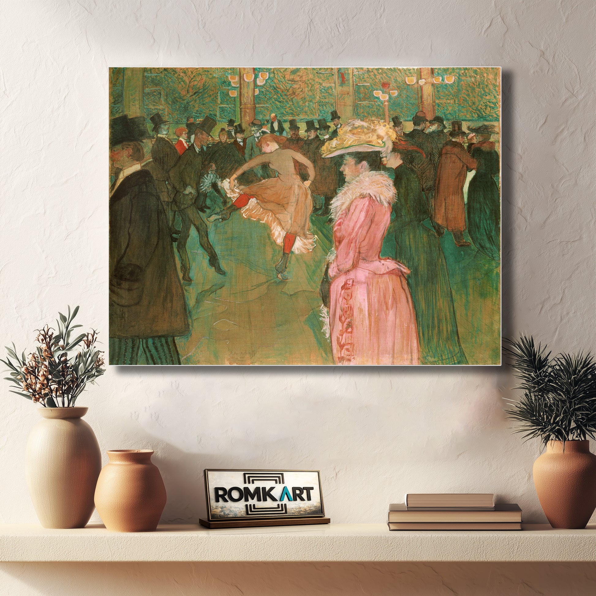 Henri De Toulouse-lautrec At The Moulin Rouge The Dance 1890 – Reproduction