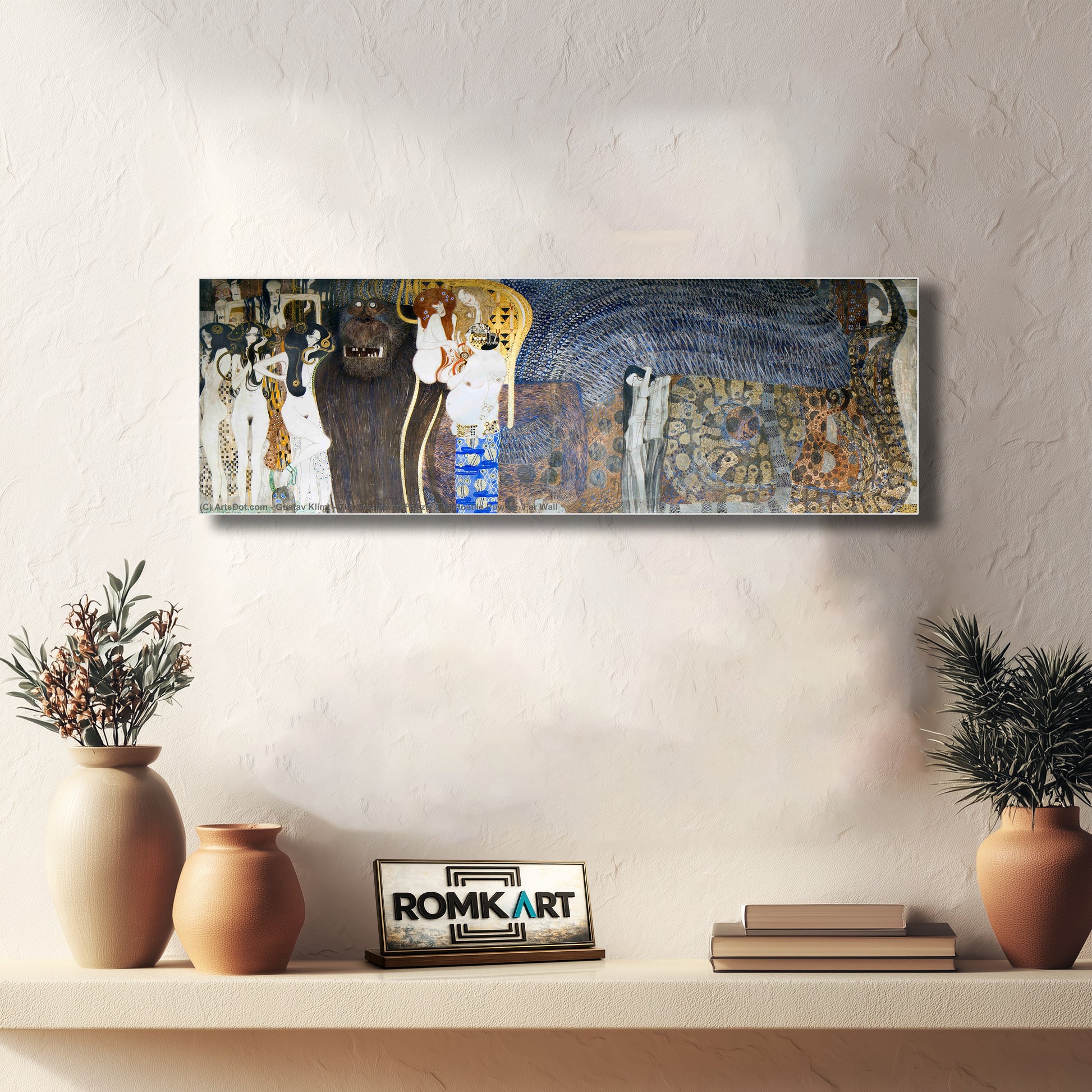 Gustav Klimt Beethoven Frieze The Hostile Powers Panel 5 Short Wall – Reproduction