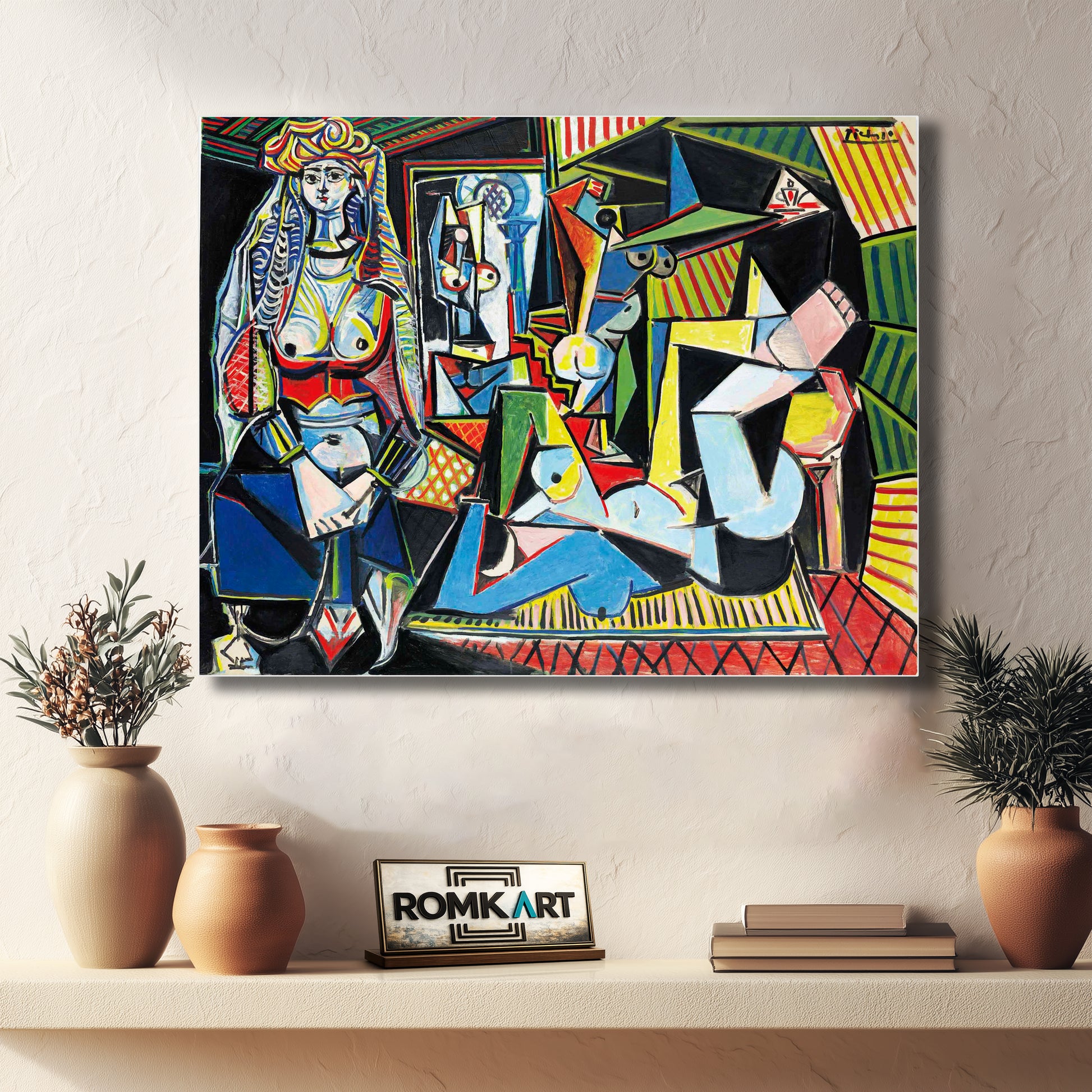 Pablo Picasso Les Femmes D'alger Version O The Women Of Algiers 1955 – Reproduction