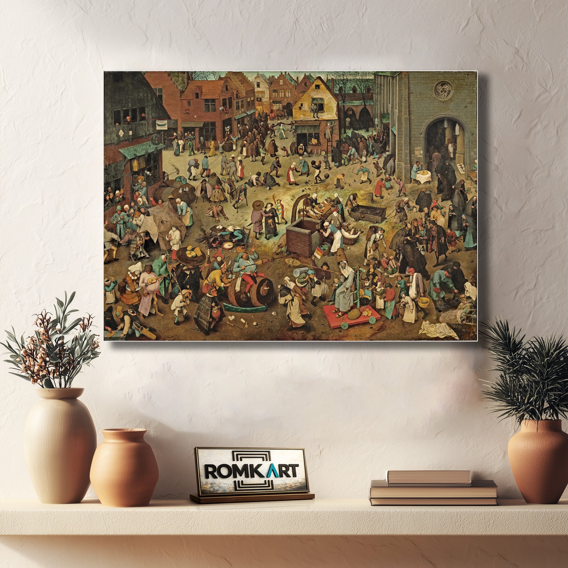Pieter Bruegel The Elder The Fight Between Carnival And Lent 1559 – Reproduction