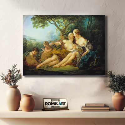 Francois Boucher Bacchus And Erigone 1745 – Reproduction