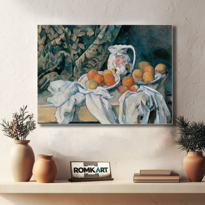 Paul Cezanne Still Life With A Curtain 1898 – Reproduction