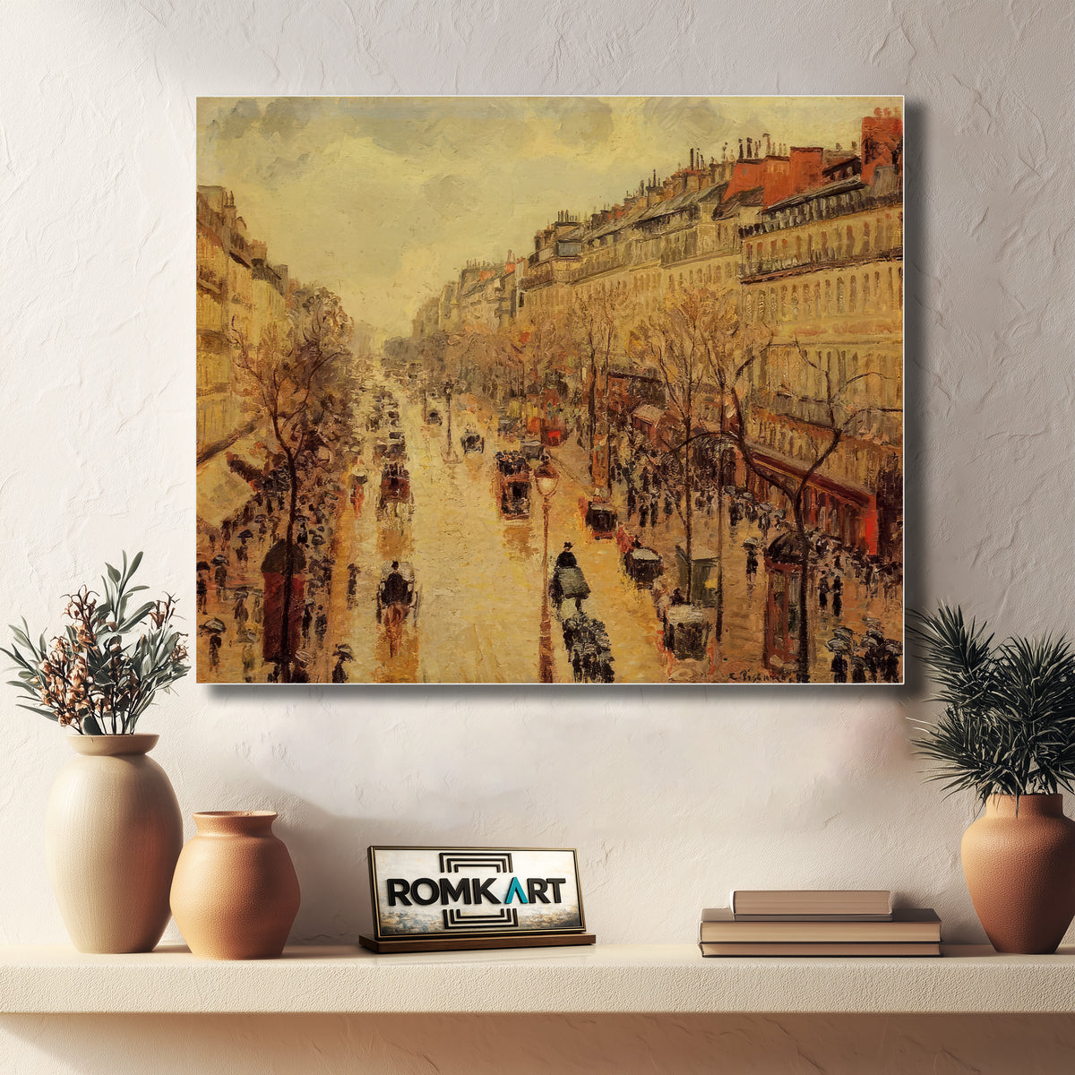 Camille Pissarro The Boulevard Montmartre Afternoon In The Rain 1897 – Reproduction