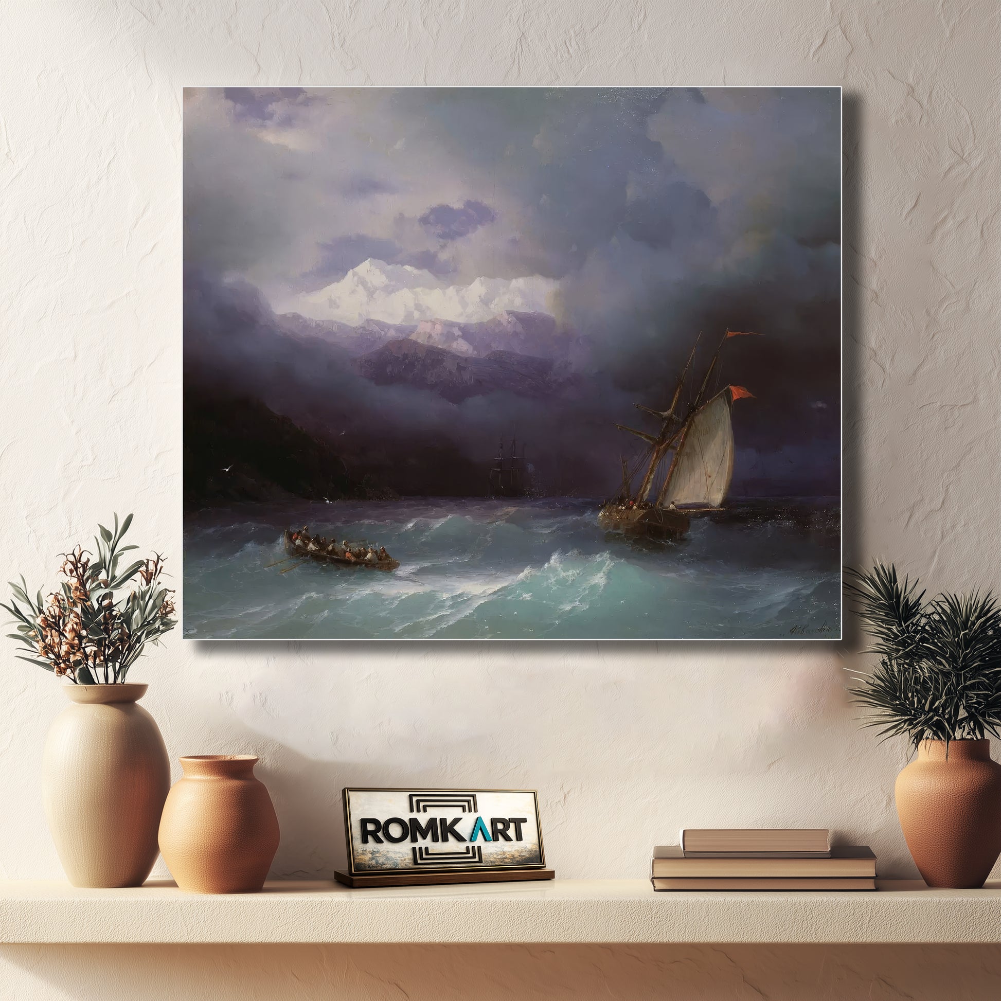 Ivan Aivazovsky Stormy Sea 1868 – Reproduction