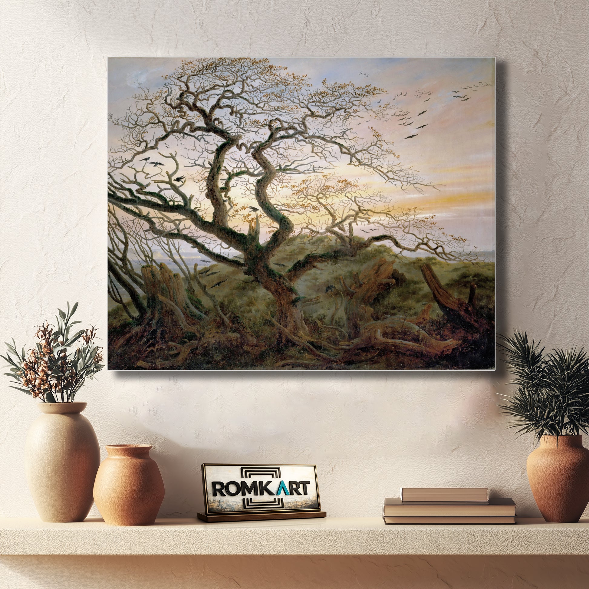 Caspar David Friedrich The Tree Of Crows 1822 – Reproduction