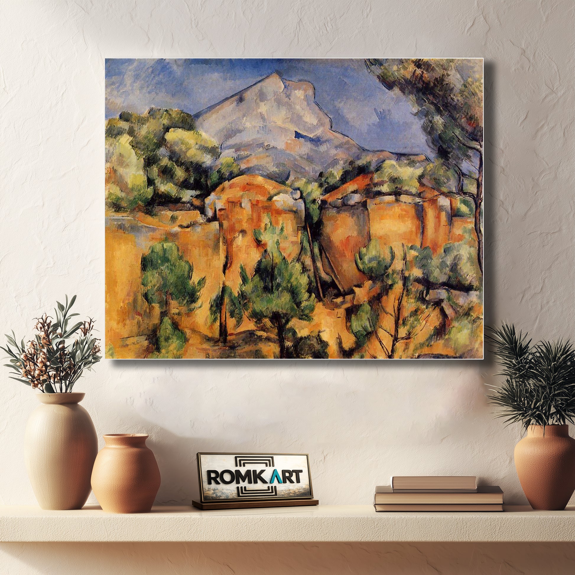 Paul Cezanne The Sainte-victoire Mountain Seen From The Bibemus Quarry 1897 – Reproduction