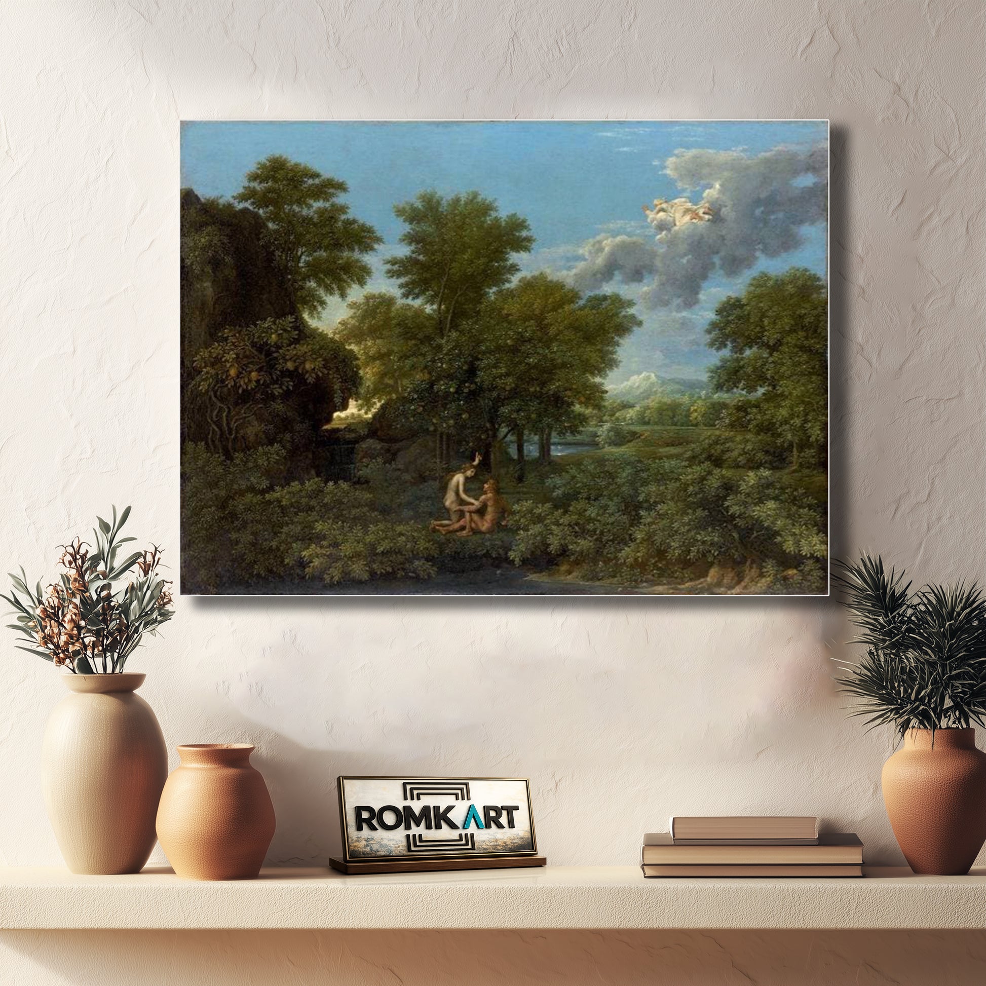 Nicolas Poussin Spring 1664 The Earthly Paradise – Reproduction
