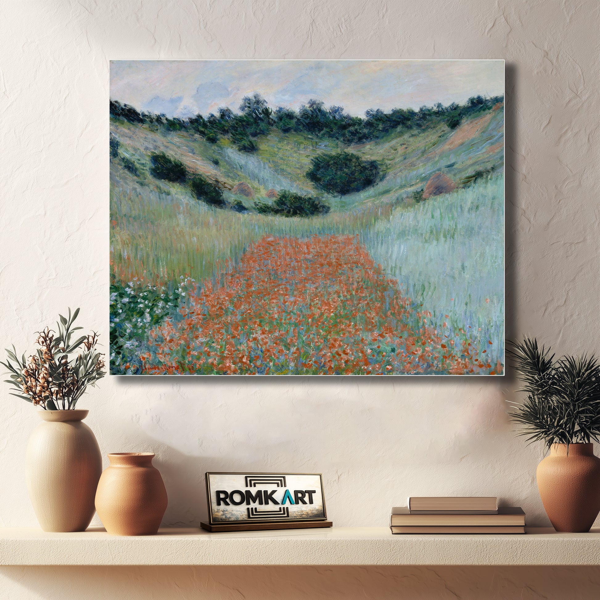 Claude Monet Poppy Field In A Hollow Near Giverny 1888 – Reproduction