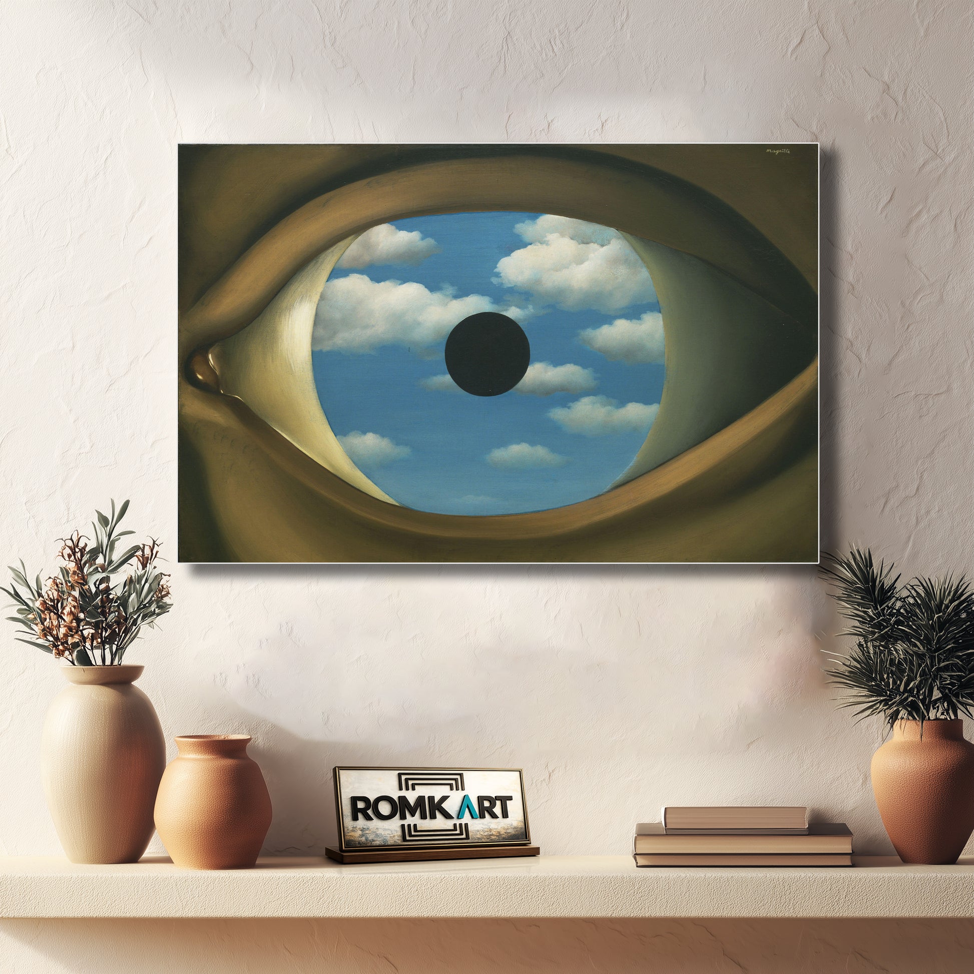 Rene Magritte The False Mirror 1928 – Reproduction