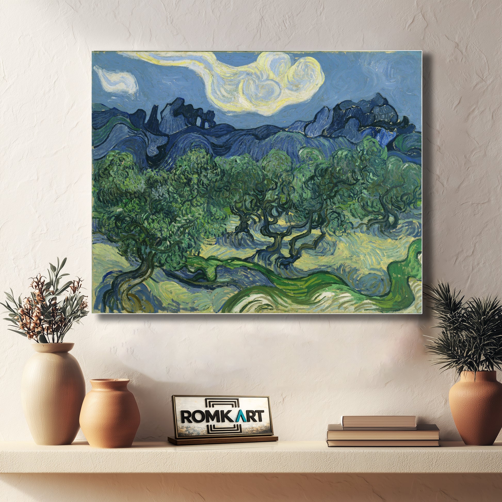 Vincent Van Gogh Olive Trees With The Alpilles In The Background 1889 – Reproduction