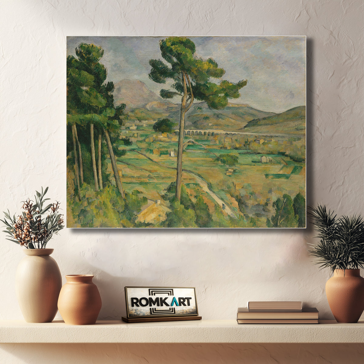 Paul Cezanne Mont Sainte-victoire And The Viaduct Of The Arc River Valley 1882-1885 – Reproduction