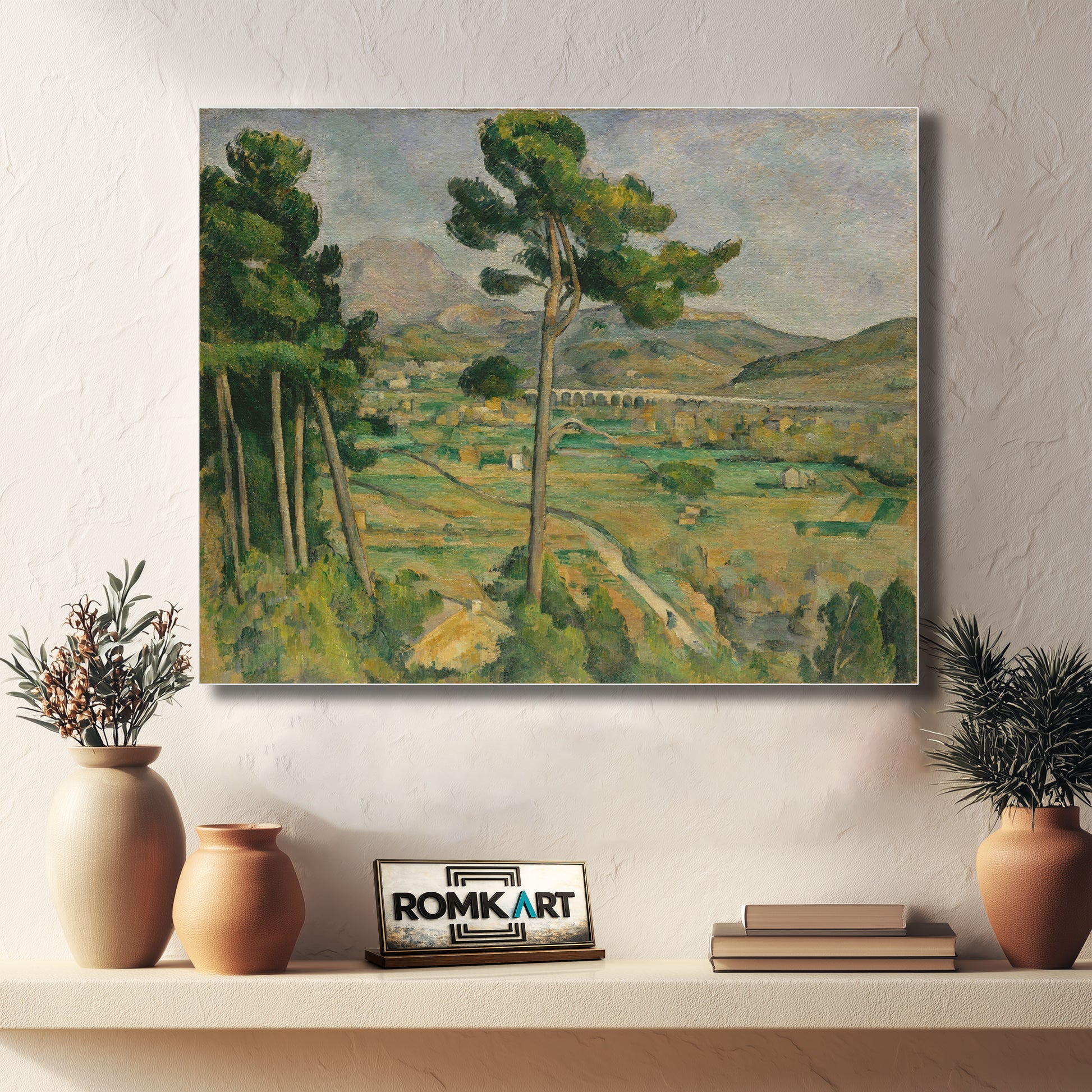 Paul Cezanne Mont Sainte-victoire And The Viaduct Of The Arc River Valley 1882-1885 – Reproduction