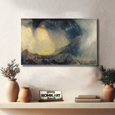 William Turner Snow Storm Hannibal And His Army Crossing The Alps 1812 – Reproduction