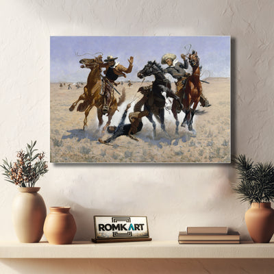 Frederic Remington Aiding A Comrade 1890 – Reproduction