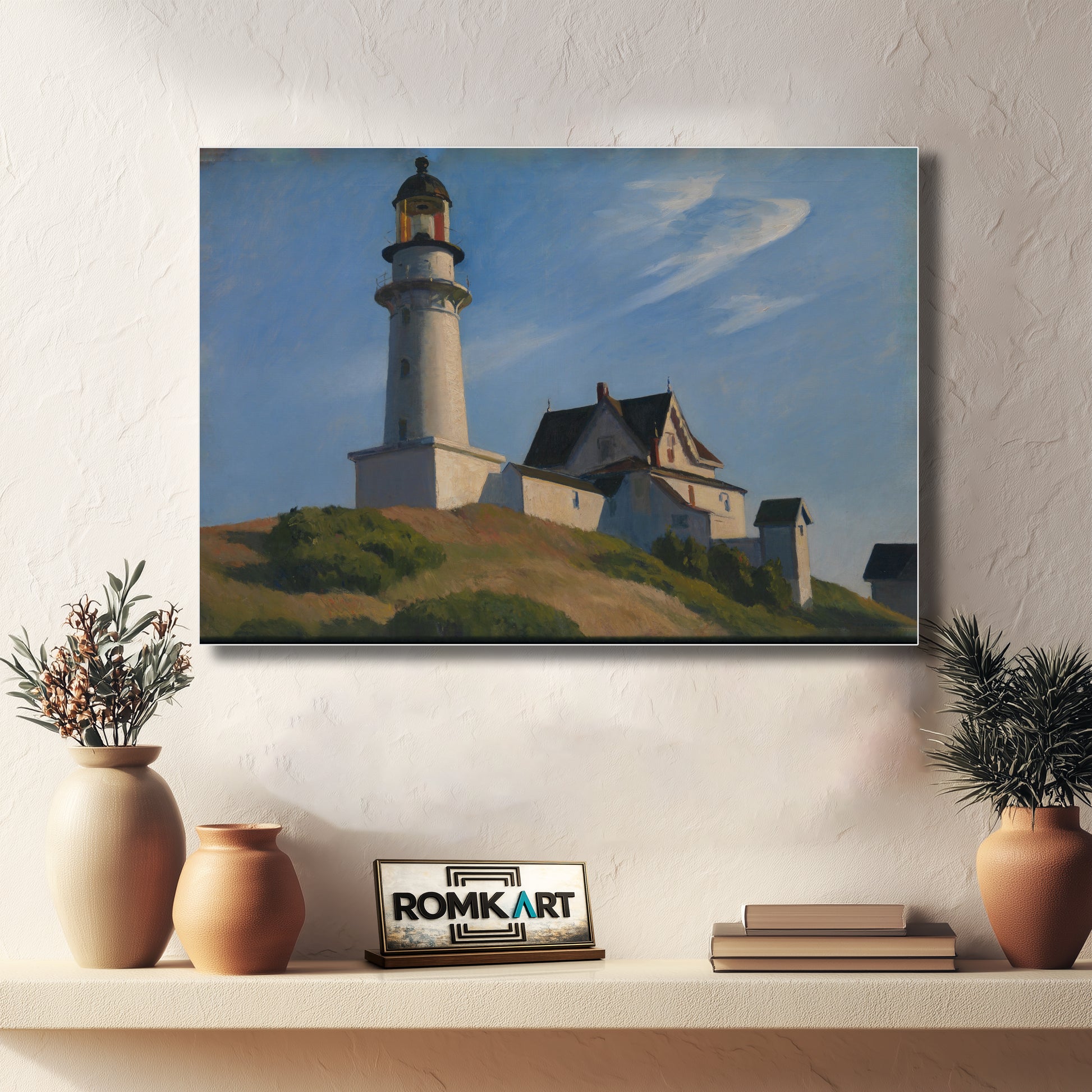 Edward Hopper Lighthouse At Two Lights 1929 – Reproduction