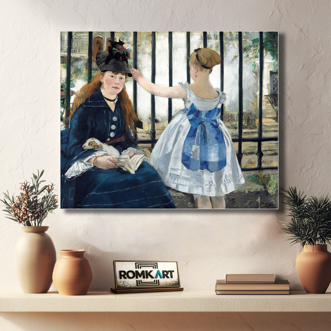 Edouard Manet Le Chemin De Fer 1873 – Reproduction