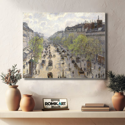 Camille Pissarro The Boulevard Montmartre Spring Morning 1897 – Reproduction