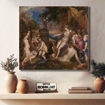 Titian Diana And Callisto 1556 Scottish National Gallery Edinburgh – Reproduction