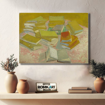 Vincent Van Gogh Piles Of French Novels 1887 – Reproduction