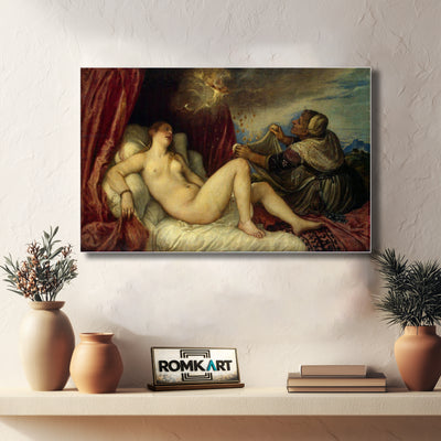 Titian Danae 1553 - 1554 – Reproduction