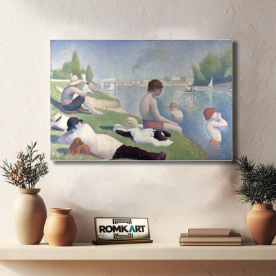 Georges Seurat Bathers At Asnires 1884-1887 – Reproduction