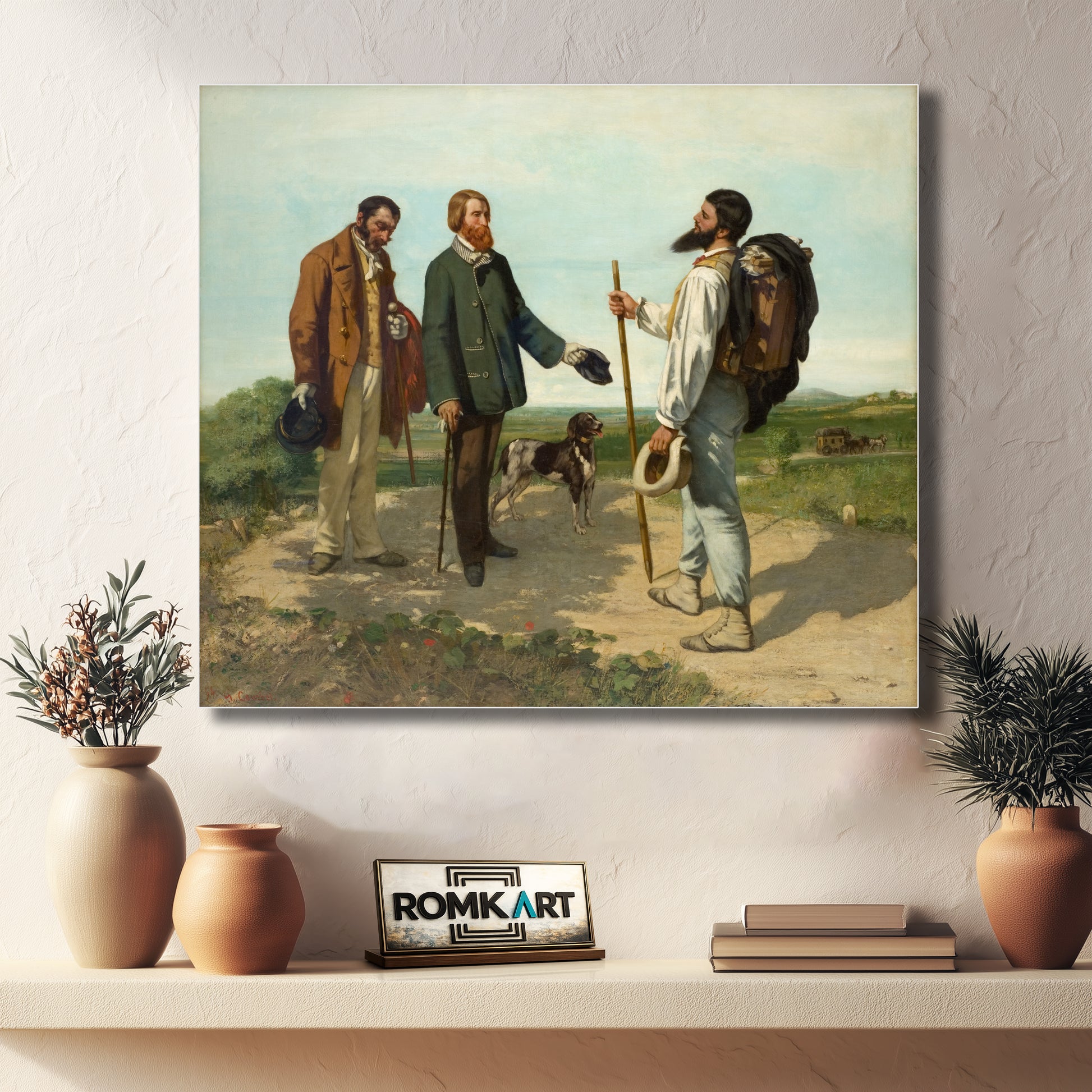 Gustave Courbet The Meeting Or Bonjour Monsieur Courbet 1854 – Reproduction
