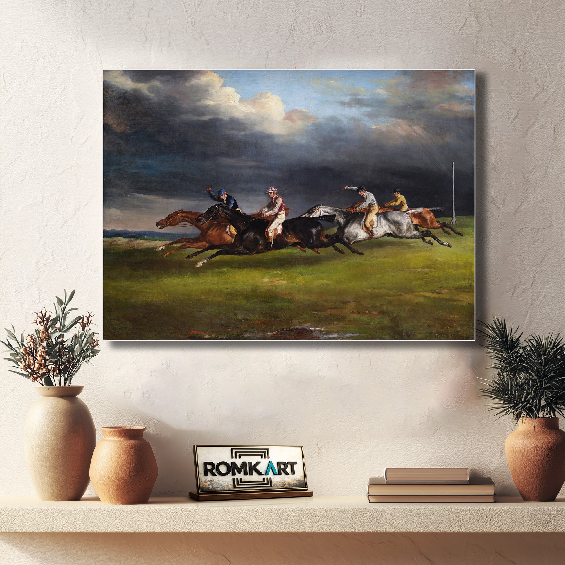 Theodore Gericault The 1821 Derby At Epsom – Reproduction