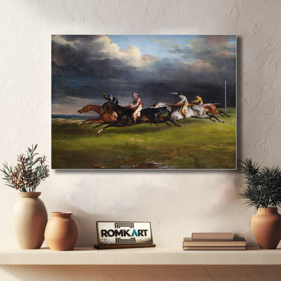 Theodore Gericault The 1821 Derby At Epsom – Reproduction