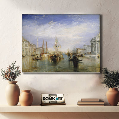 William Turner Venice The Grand Canal From The Porch Of Madonna Della Salute 1835 – Reproduction